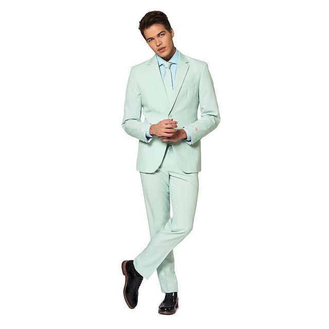 OppoSuits Magic Mint Pastel Trim Fit Suit & Tie Product Image