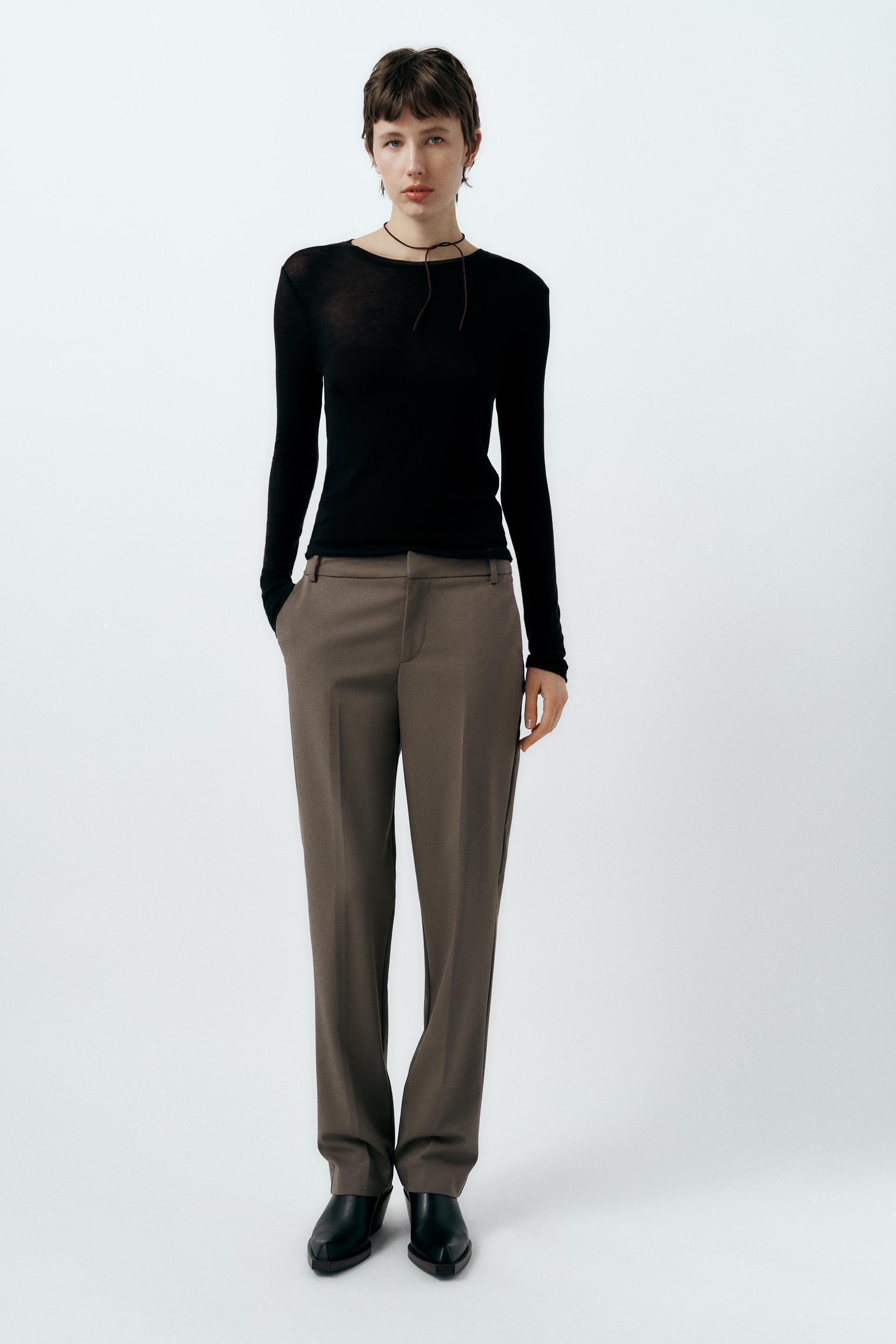 LOW RISE STRAIGHT LEG PANTS product image