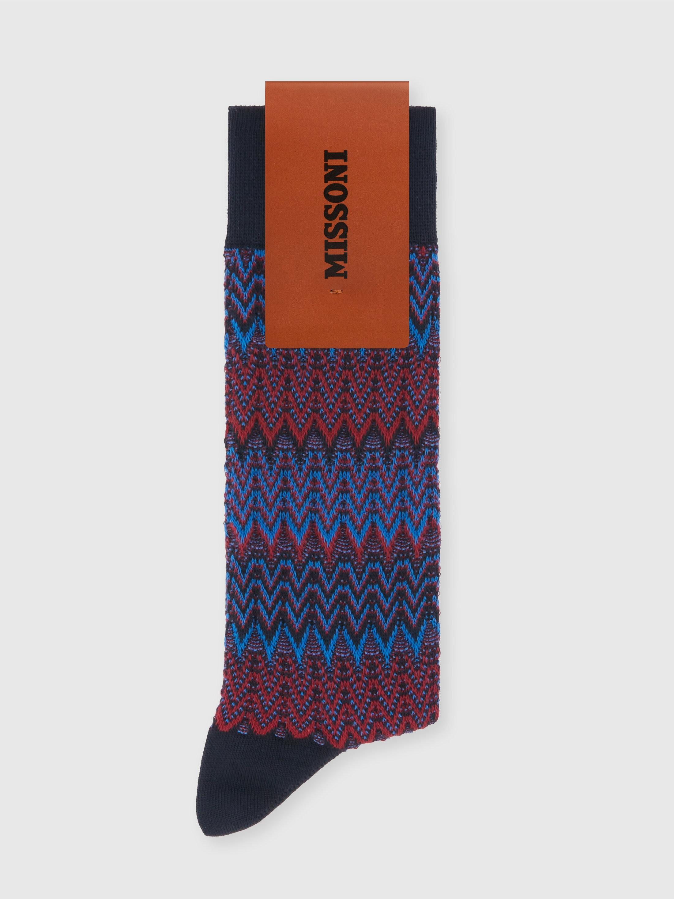 Chevron cotton blend socks Product Image