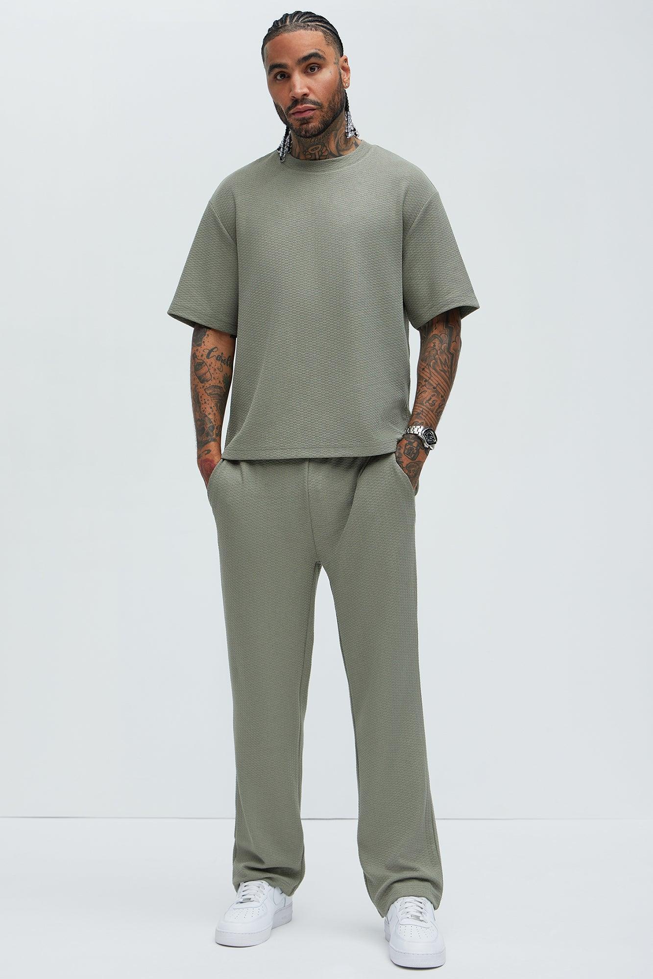 Capstan Textured Relaxed Tee - Olive Product Image