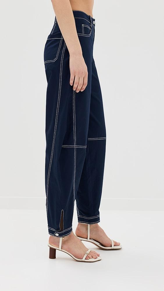 SIMKHAI Kairi Curved Leg Pants | Shopbop Product Image