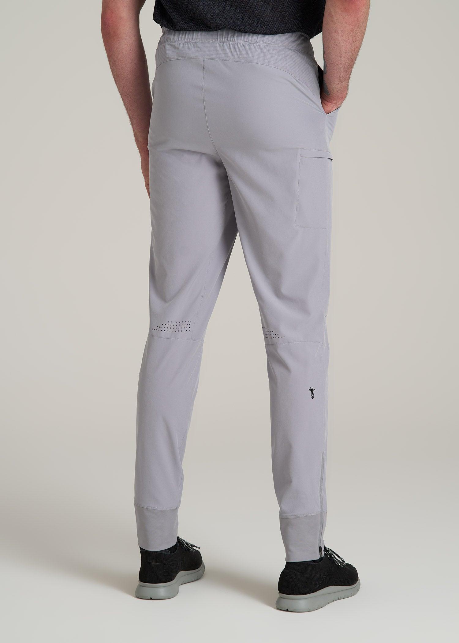 Featherweight Perforated Training Jogger for Tall Men in Light Grey Male Product Image