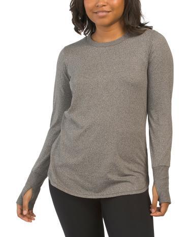 Double Peached Crew Neck Tunic For Women Product Image