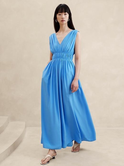 Cascade Silk Maxi Dress Product Image