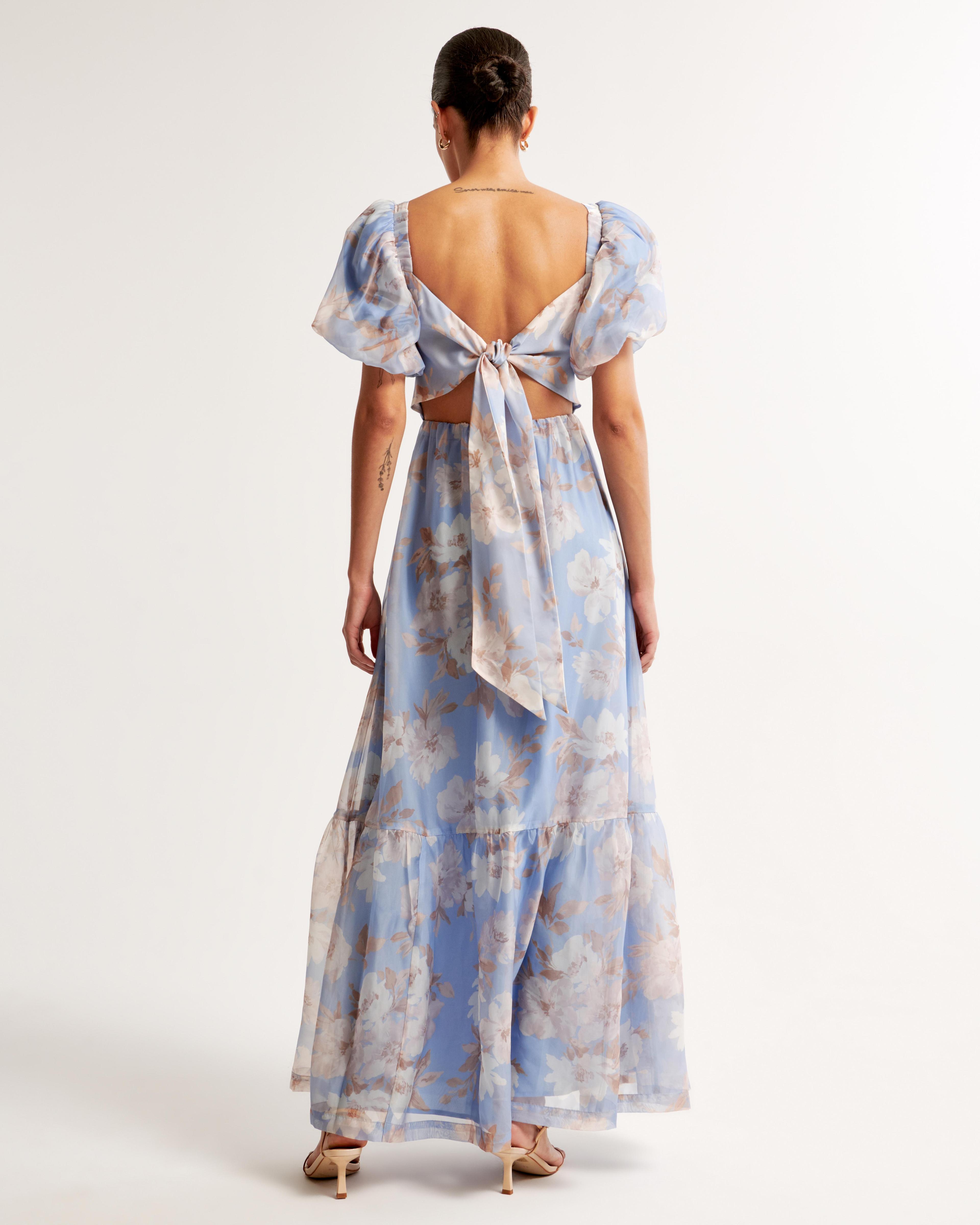 The A&F Emerson Drama Bow-Back Maxi Dress Product Image