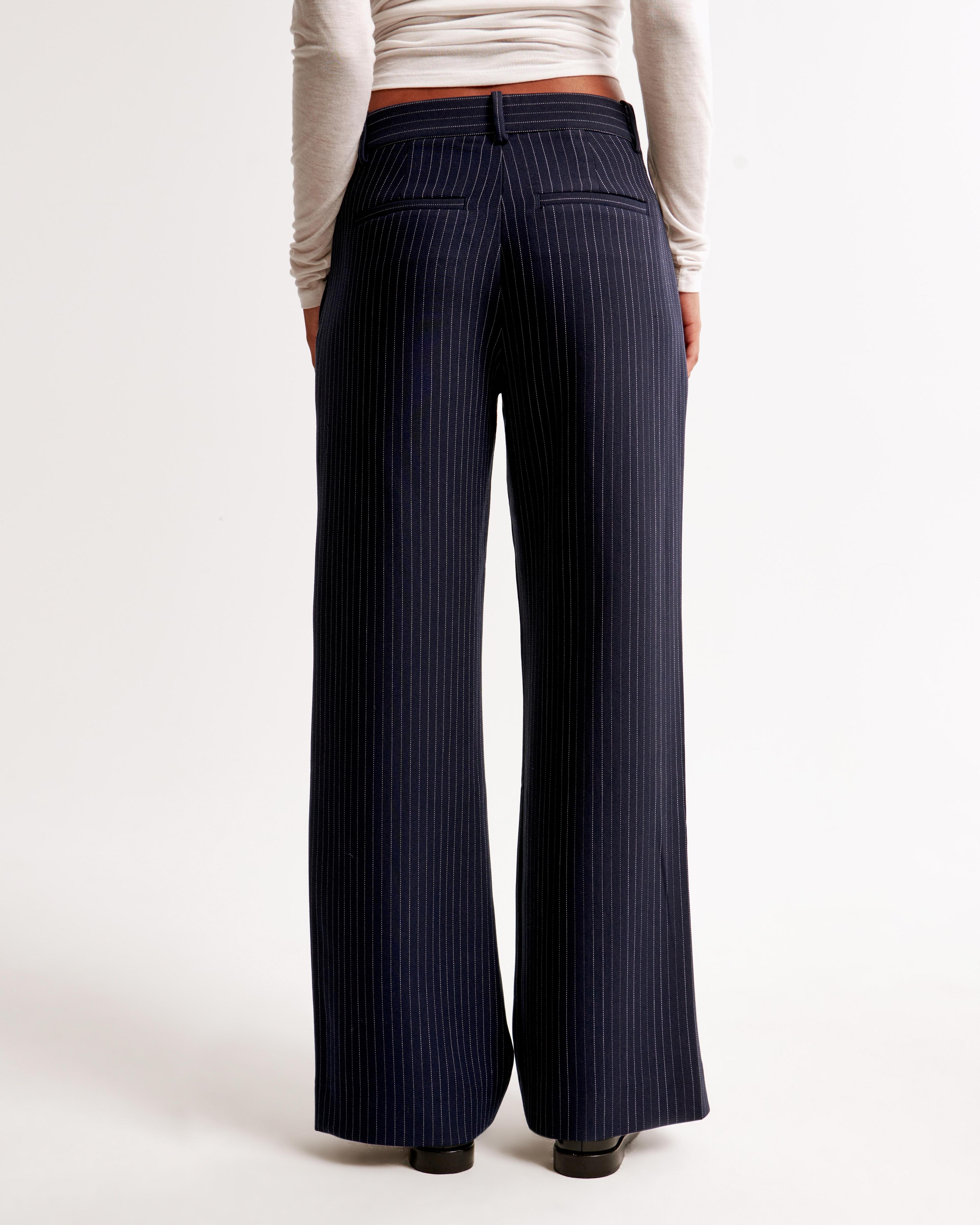 A&F Sloane Low Rise Tailored Wide Leg Pant Product Image