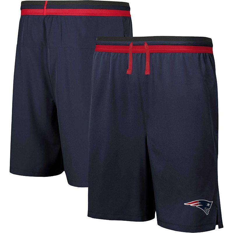 Mens New England Patriots Cool Down Tri-Color Elastic Training Shorts Blue Product Image