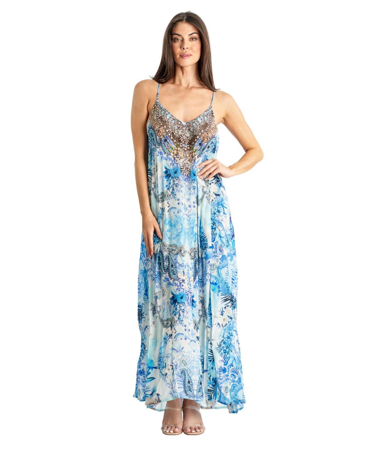 La Moda Clothing Womens Scoop neck t- back maxi dress Product Image