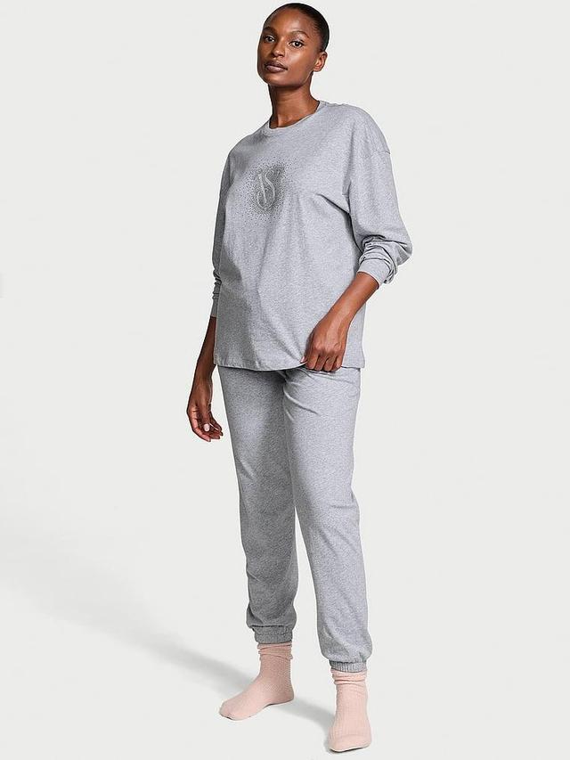 100% Cotton Long Pajama Set Product Image