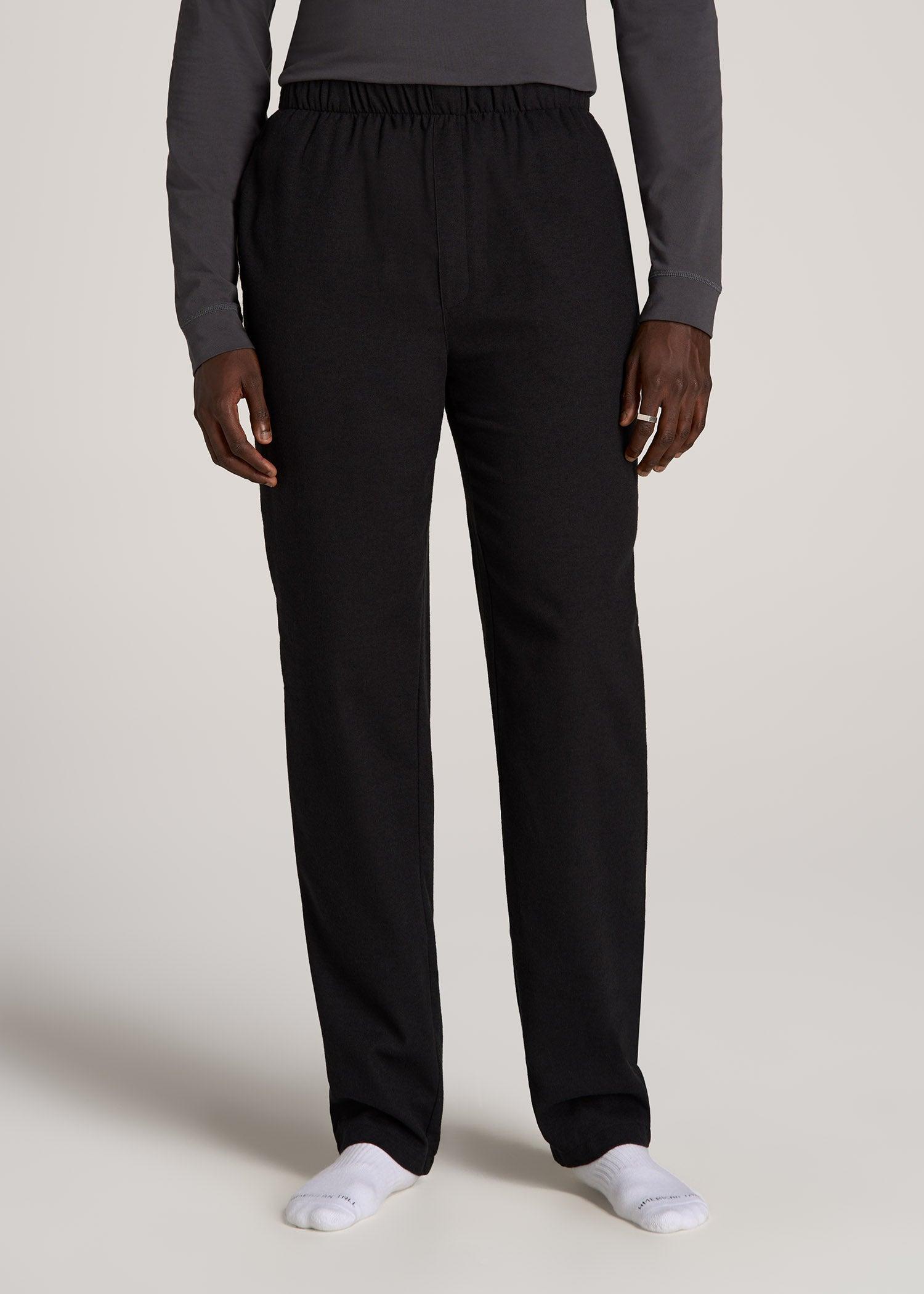 Pajama Pants for Tall Men in Charcoal Mix Male Product Image