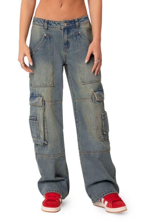 EDIKTED Westie Low Rise Cargo Jeans Product Image