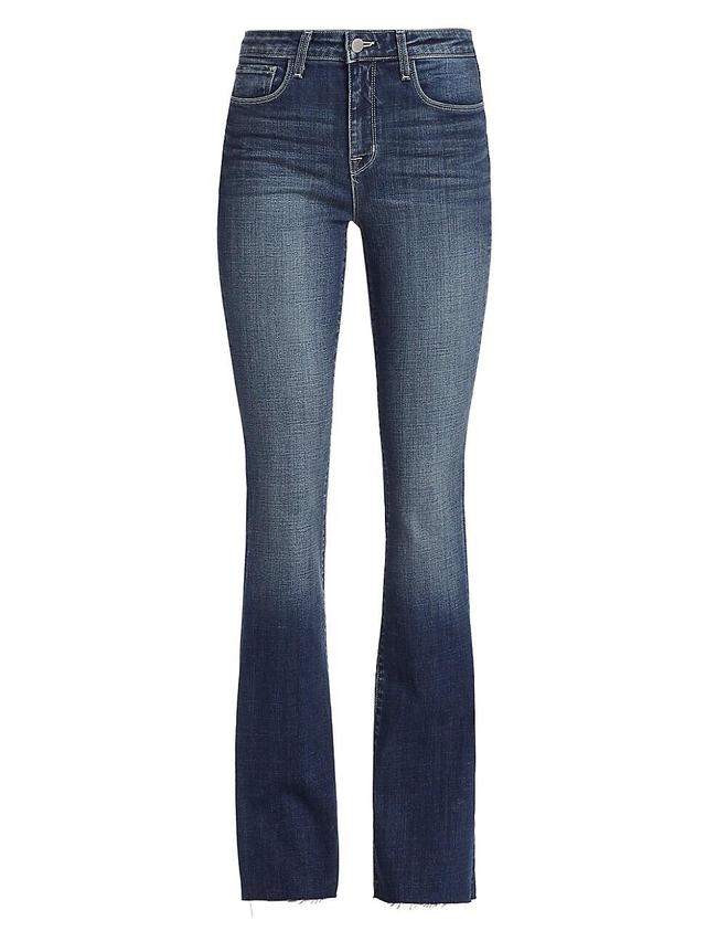 Womens Ruth Mid-Rise Stretch Flare Jeans Product Image