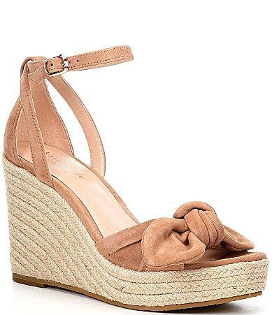 Womens Tianna 88MM Leather Espadrille Wedge Sandals Product Image