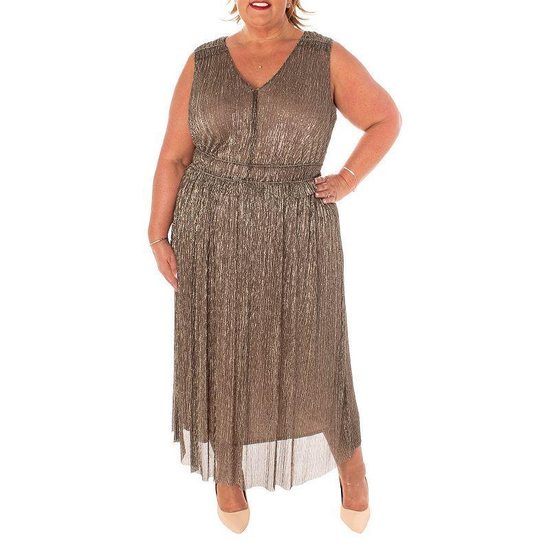 Plus Size Taylor Crinkle Maxi Dress, Womens Product Image