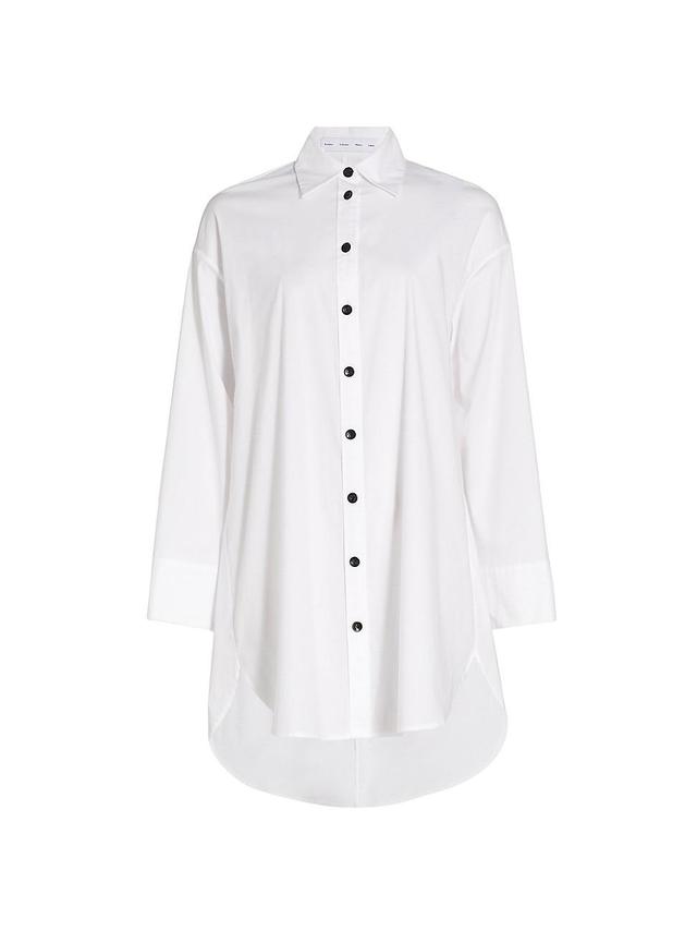 Proenza Schouler White Label Keyhole Cotton Poplin Tunic Product Image