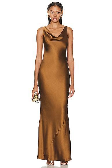 Womens Maria Satin Gown Product Image