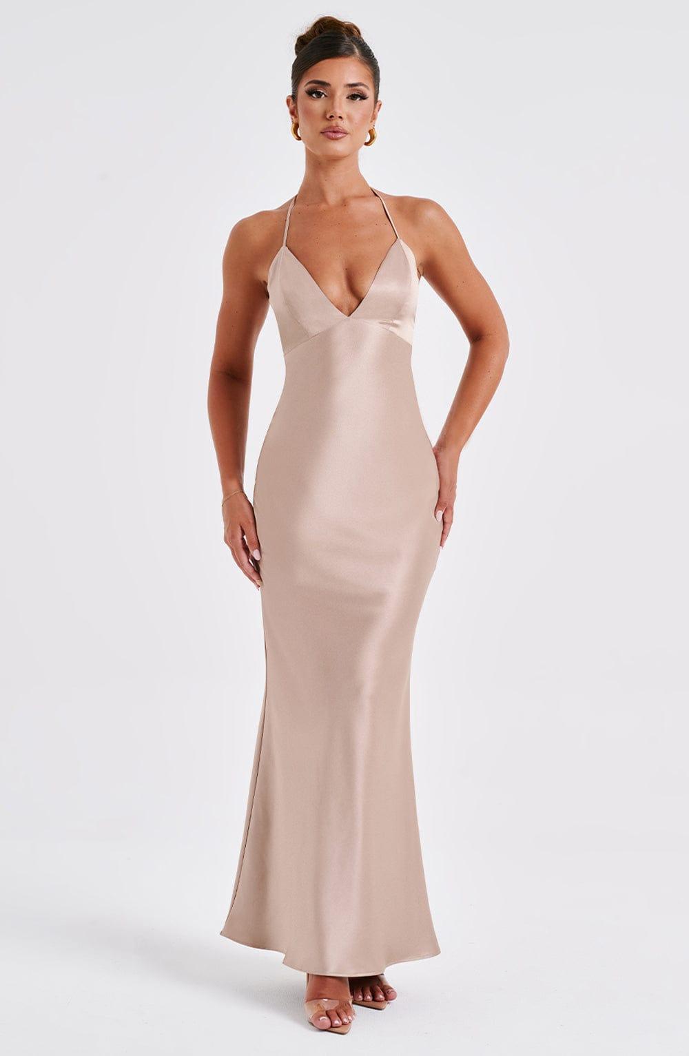 Delphine Maxi Dress - Champagne Product Image