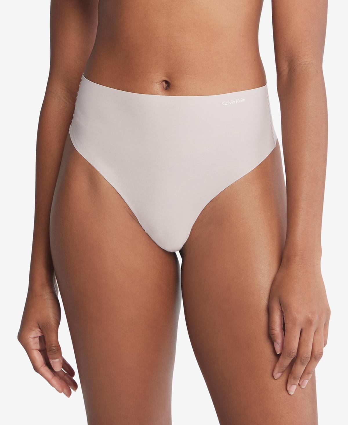 Calvin Klein Womens Invisibles High-Waist Thong Underwear QD3864 Product Image