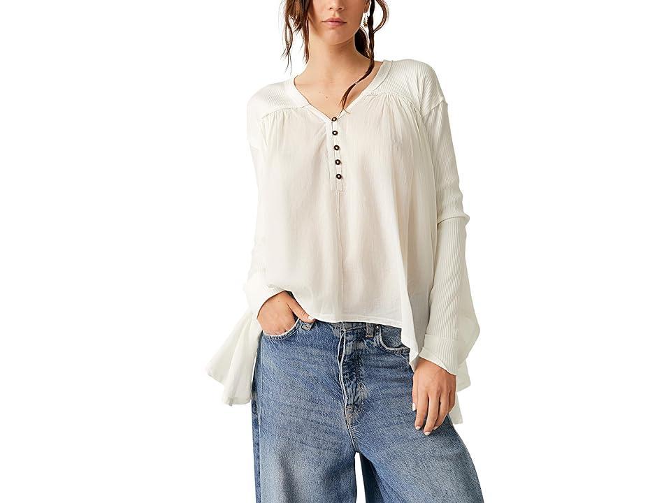 Free People Lyrical Tunic (Ivory) Women's Clothing Product Image