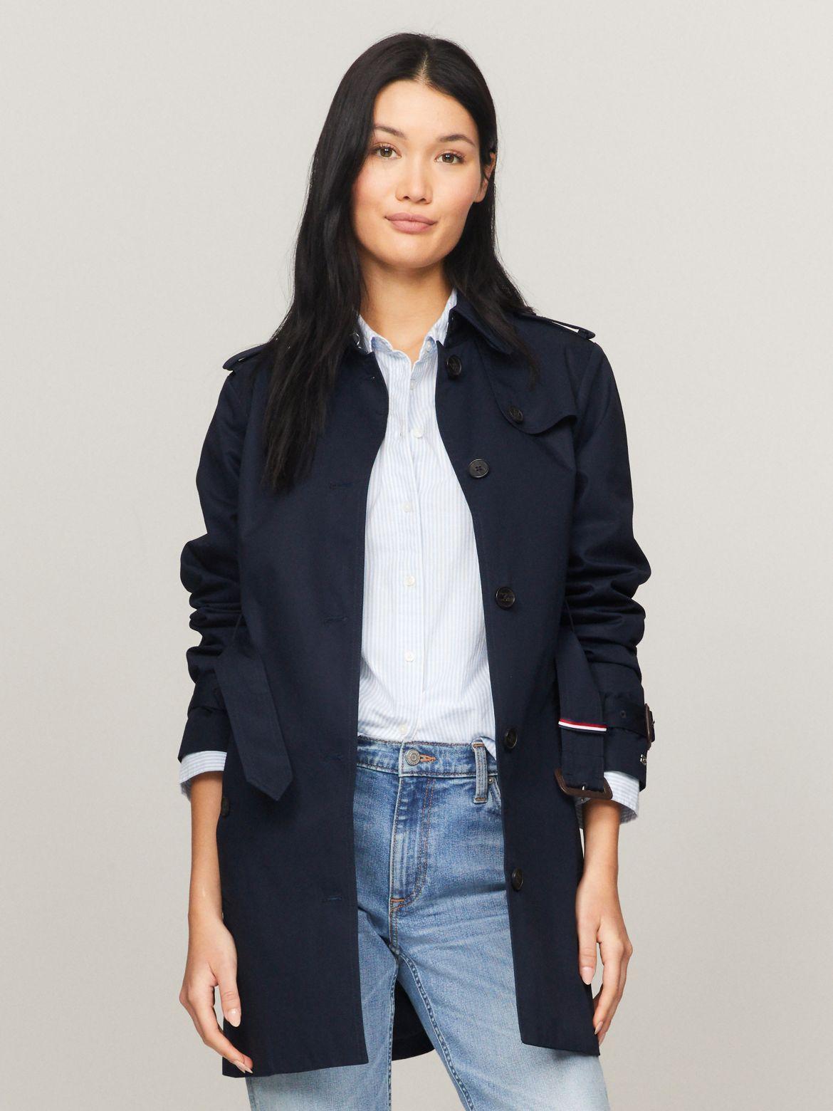 Tommy Hilfiger Women's Belted Single-Breasted Trench Product Image