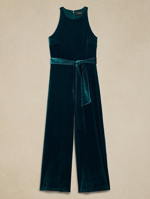 Velvet Knit Jumpsuit Product Image