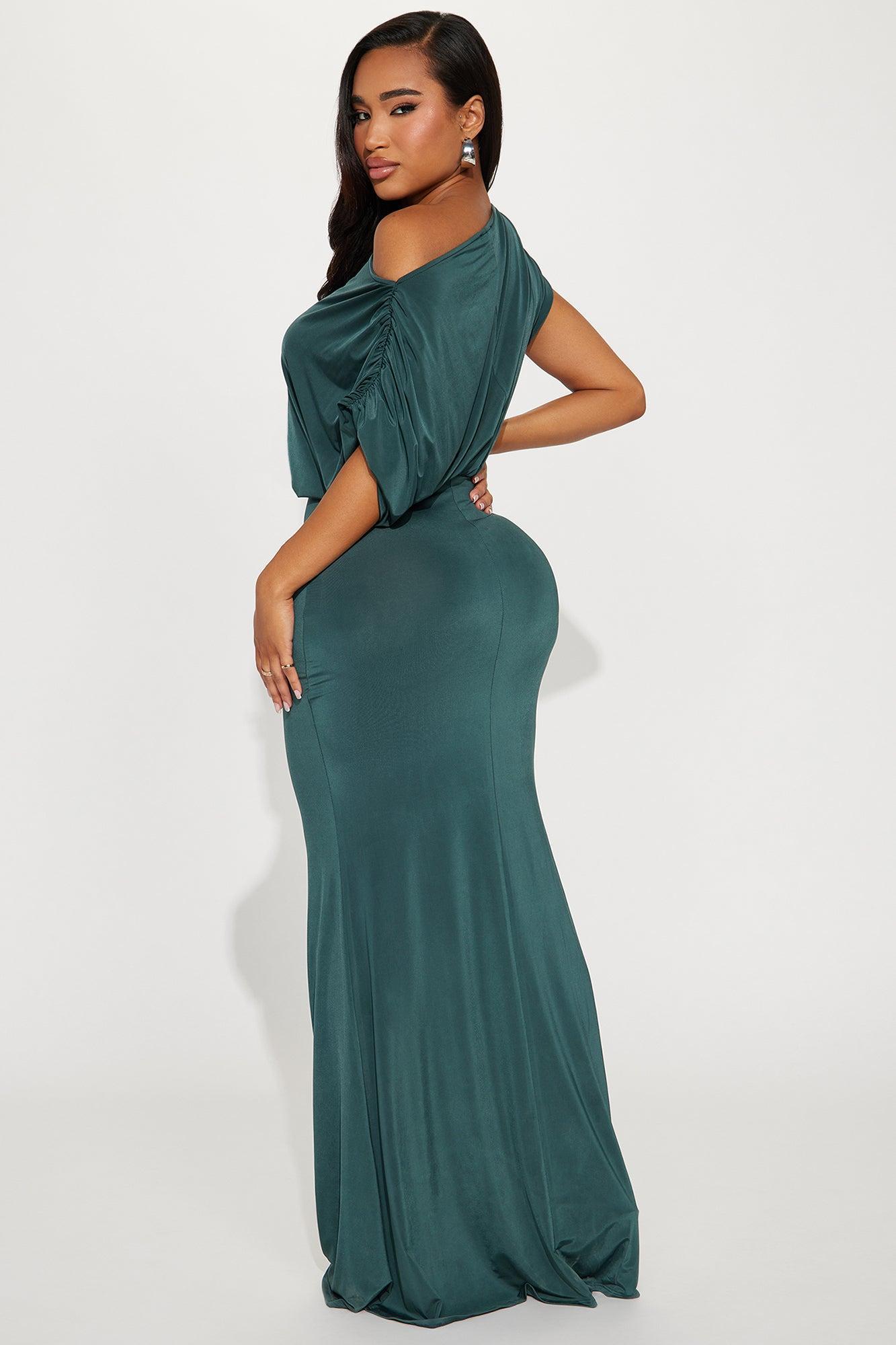 Gracing Presence Maxi Dress - Hunter Product Image