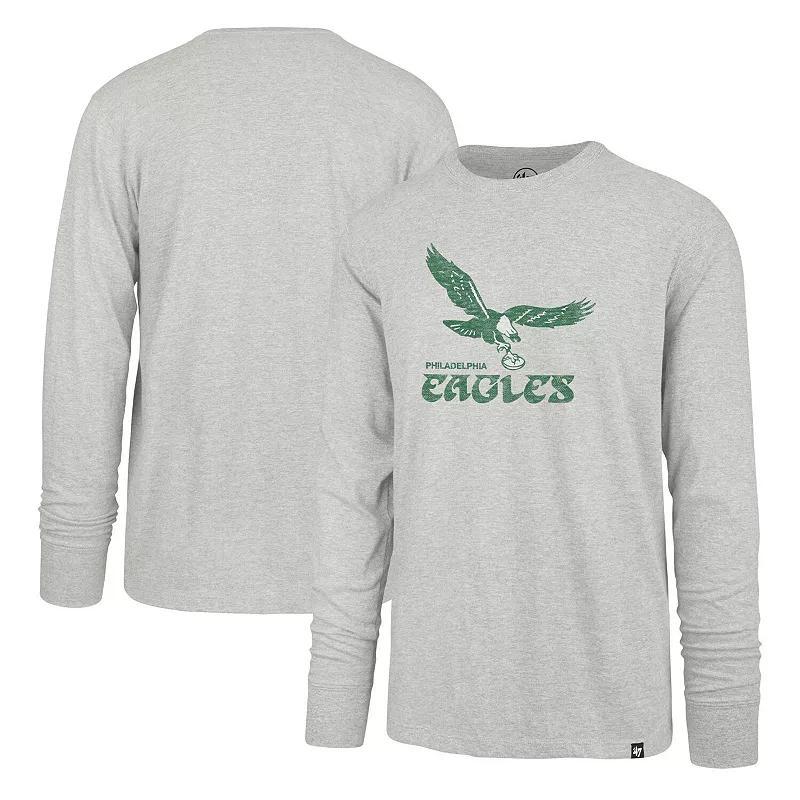 Mens 47 Gray Philadelphia Eagles Premier Franklin Long Sleeve T-Shirt Product Image