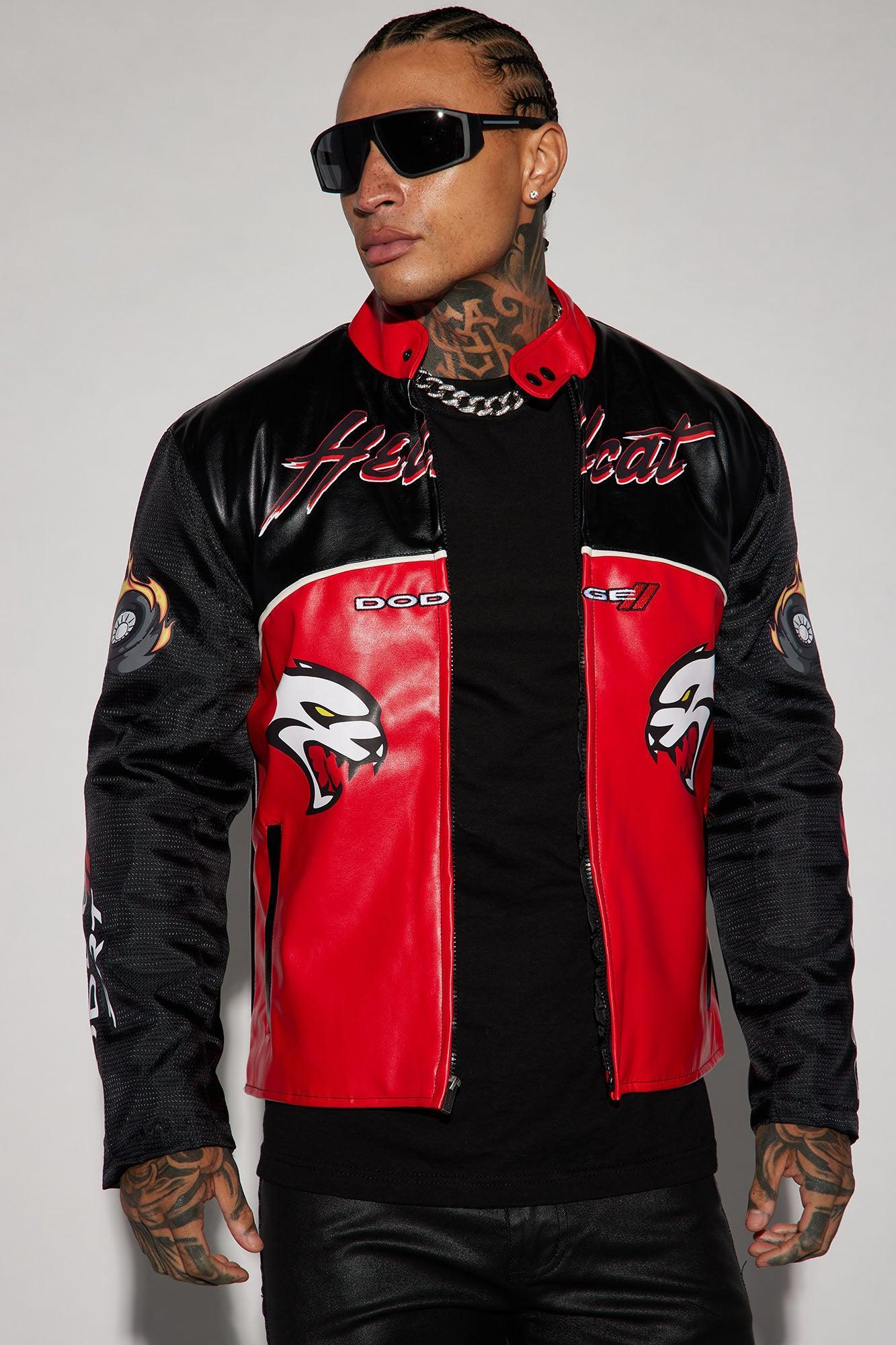 Hellcat Ballistic Moto Jacket - Black/Red Product Image