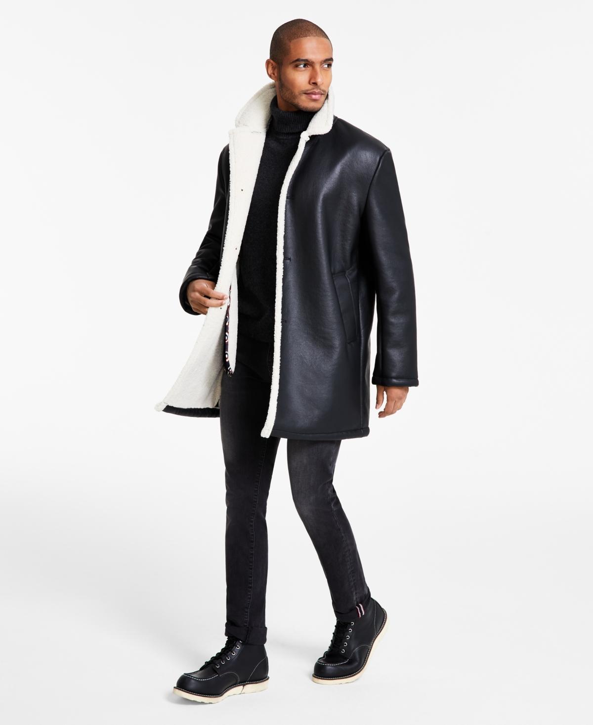 Ben Sherman Mens Shearling Classic Fit Overcoats Product Image