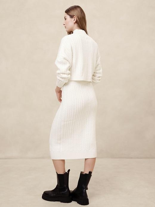 Cable Midi Sweater Skirt Product Image