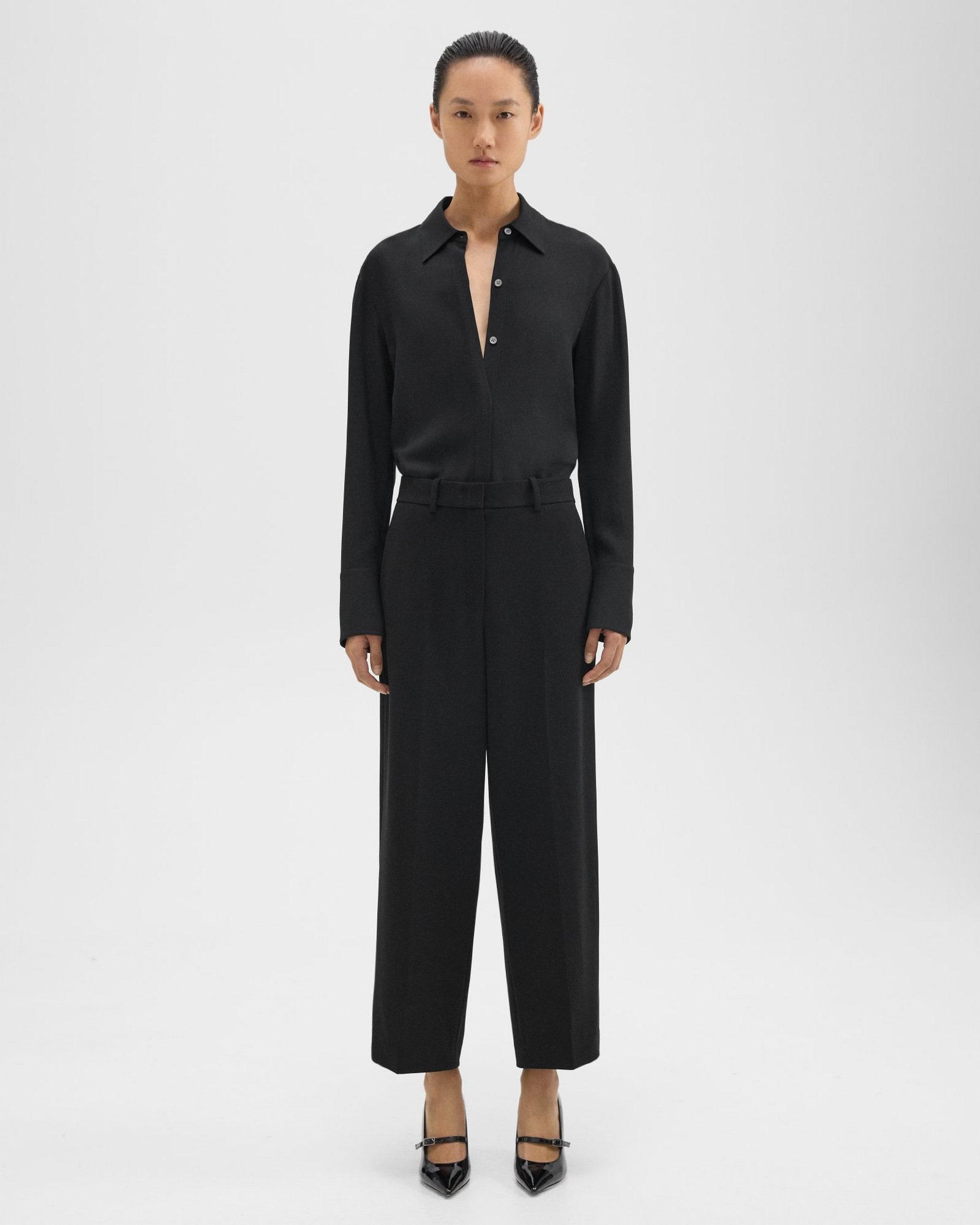 Relaxed Straight Pant in Admiral Crepe Product Image