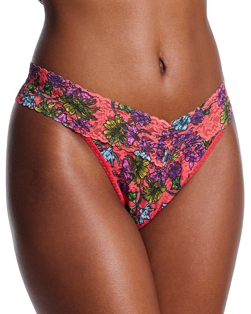 Womens Printed Original-Rise Thong Product Image