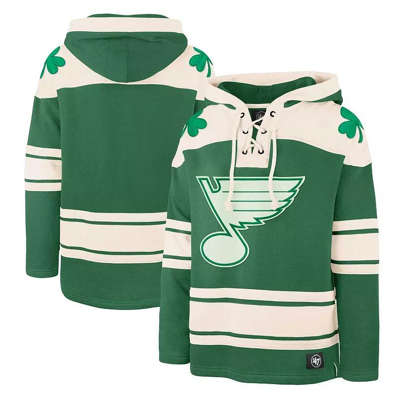 Mens 47 Kelly St. Louis Blues St. Patricks Day Superior Lacer Pullover Hoodie Product Image