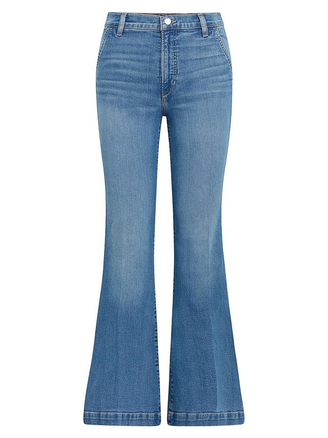 Womens Molly Mid-Rise Flared Jeans Product Image