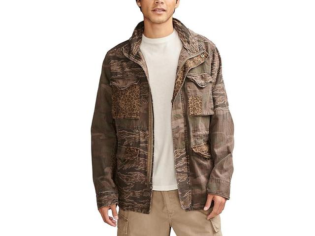 Lucky Brand Patchwork Camo Field Jacket - Mens Clothing Outerwear Jackets Coats Product Image