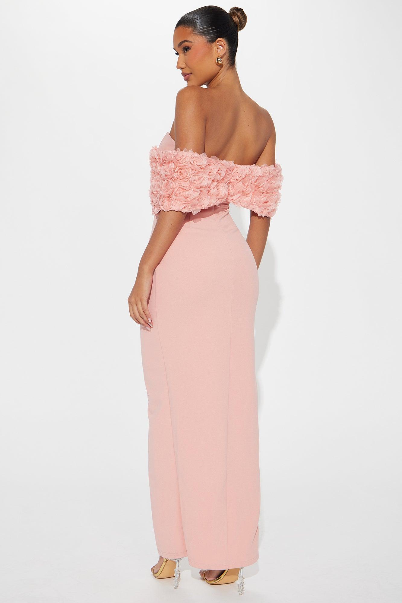 Rose Bouquet Maxi Dress - Blush Product Image