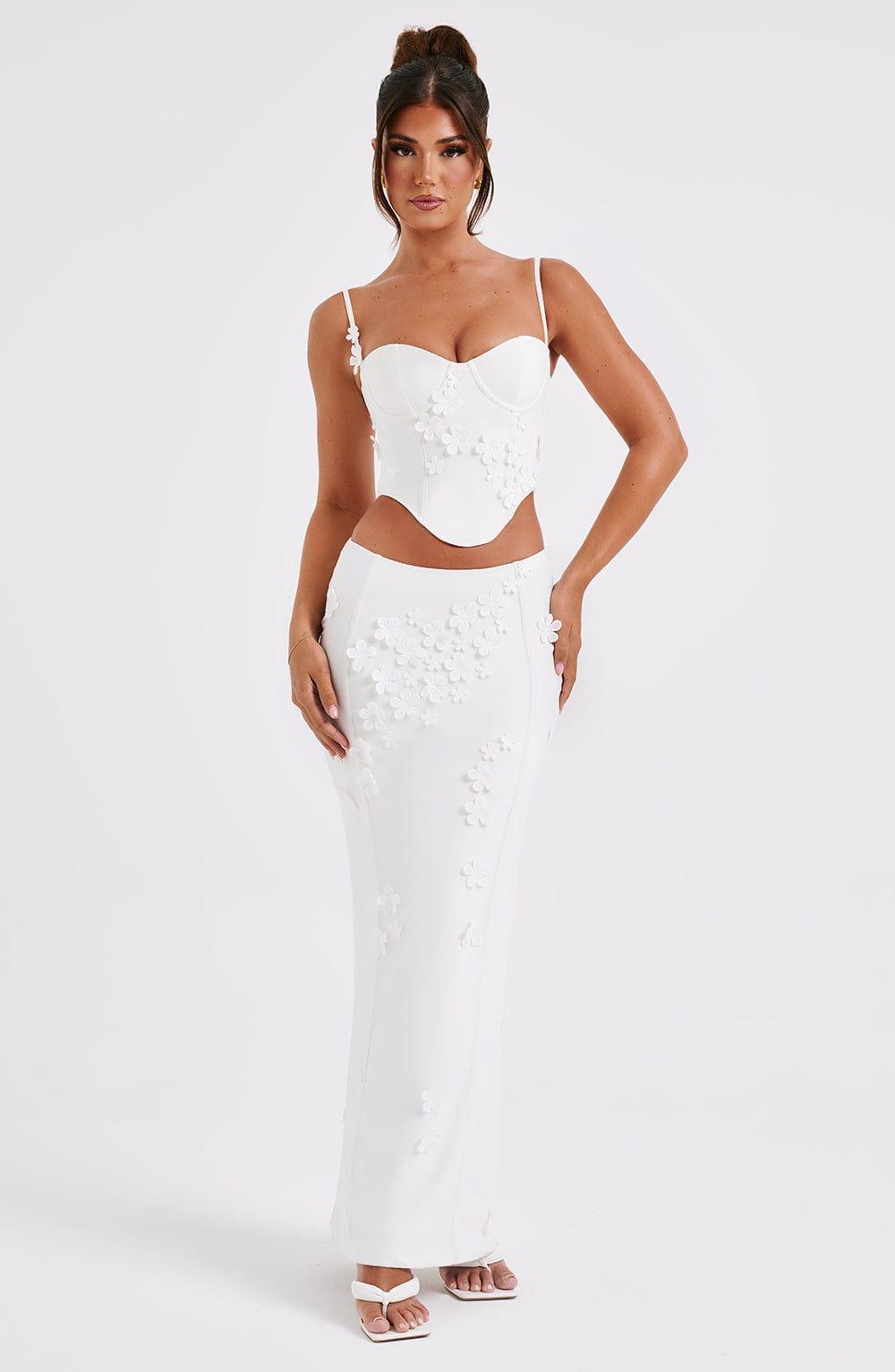 Dalary Maxi Skirt - White Product Image