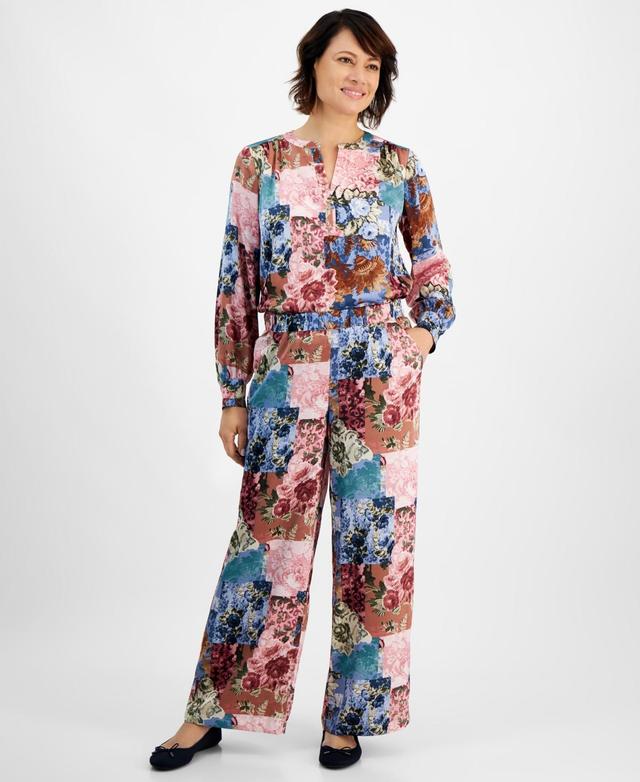 Jm Collection Womens Printed Satin Pants, Created for Macys Product Image