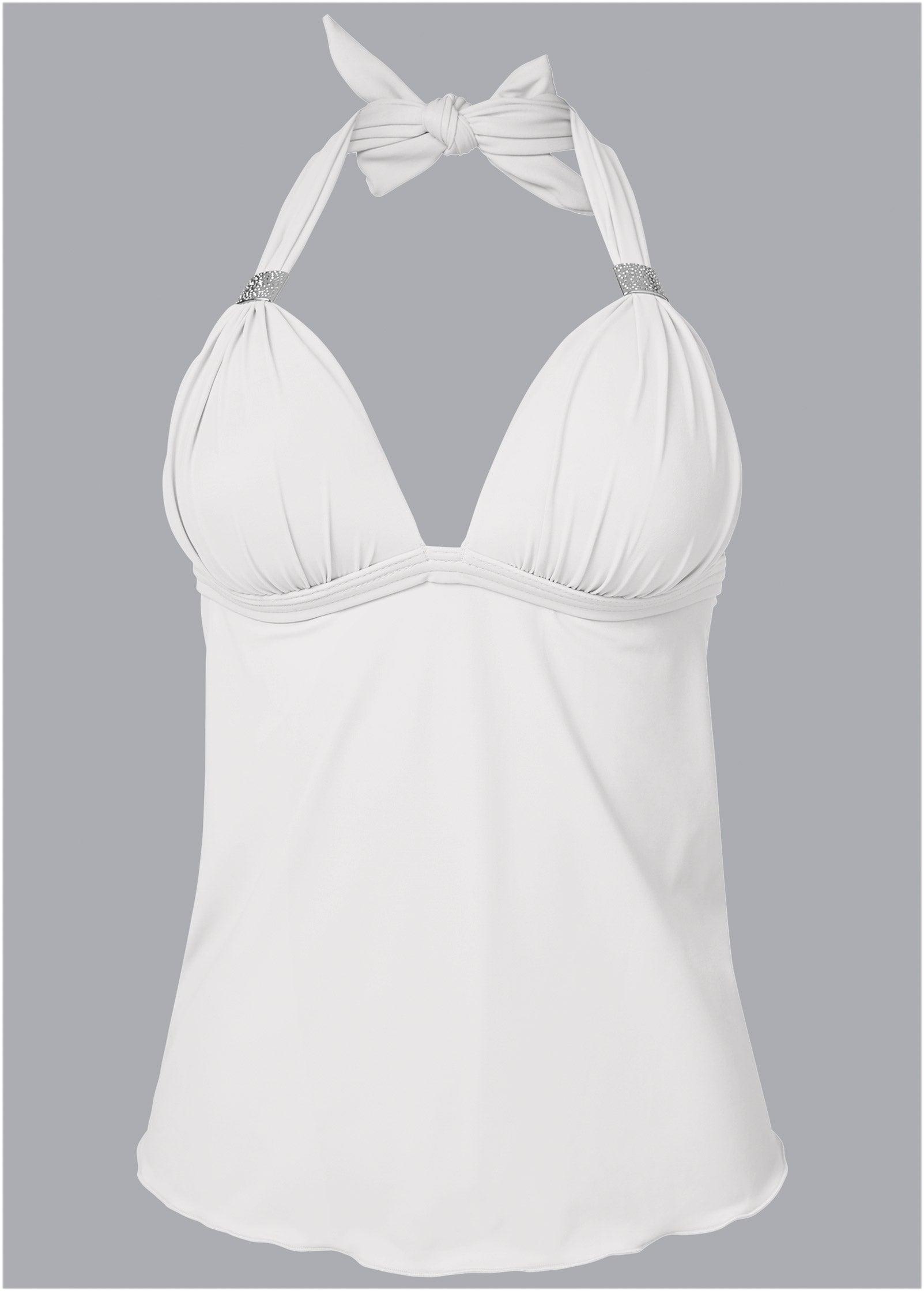 Goddess Full Tankini - Pearl White Product Image