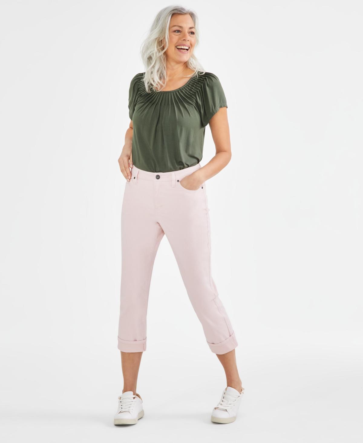 Women's Mid-Rise Curvy Capri Jeans, Created for Macy's Product Image