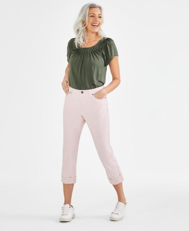 Style & Co Womens Mid-Rise Curvy Capri Jeans, Created for Macys Product Image