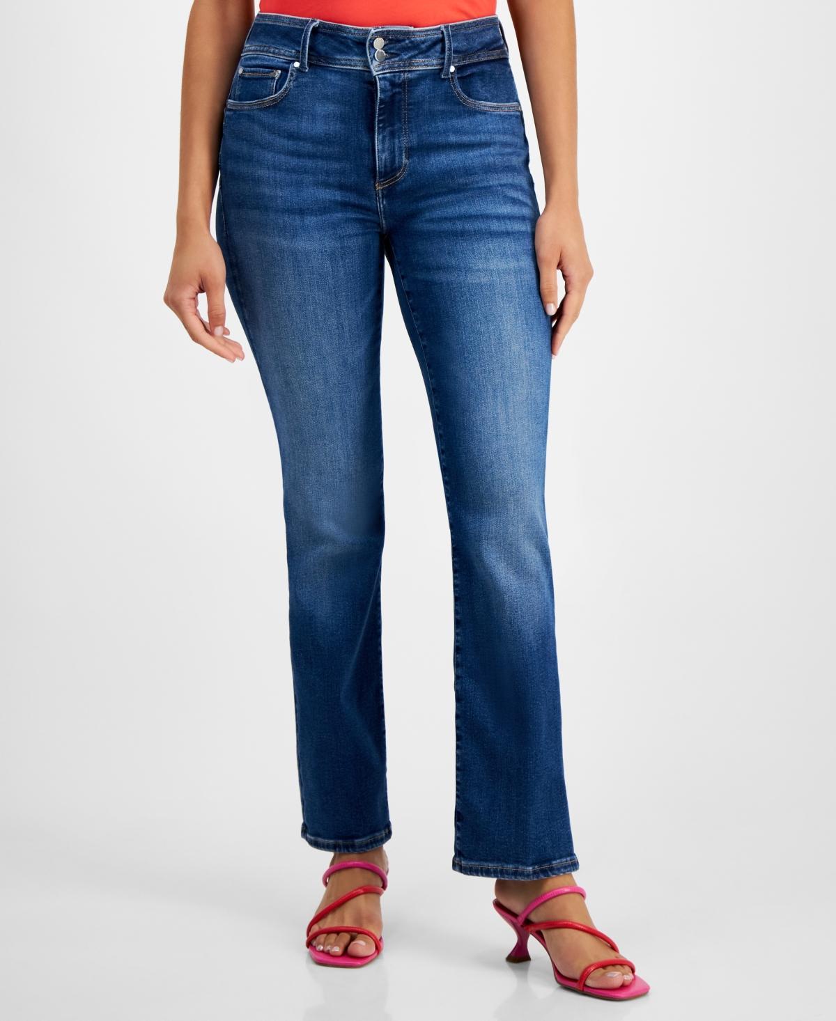 Guess Womens Shape Up Straight Power High-Rise Jeans Product Image