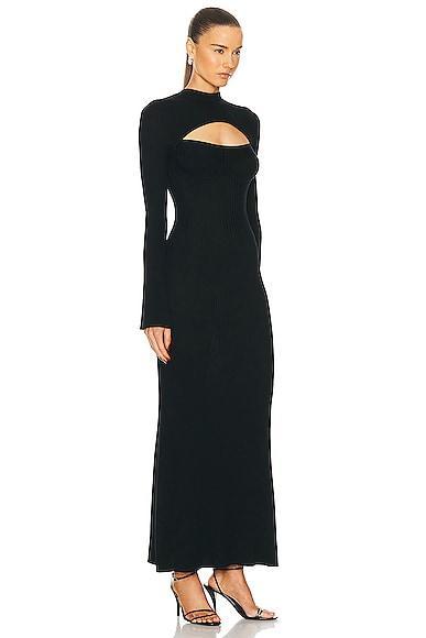 Gabriela Hearst Danica Dress in Black Product Image