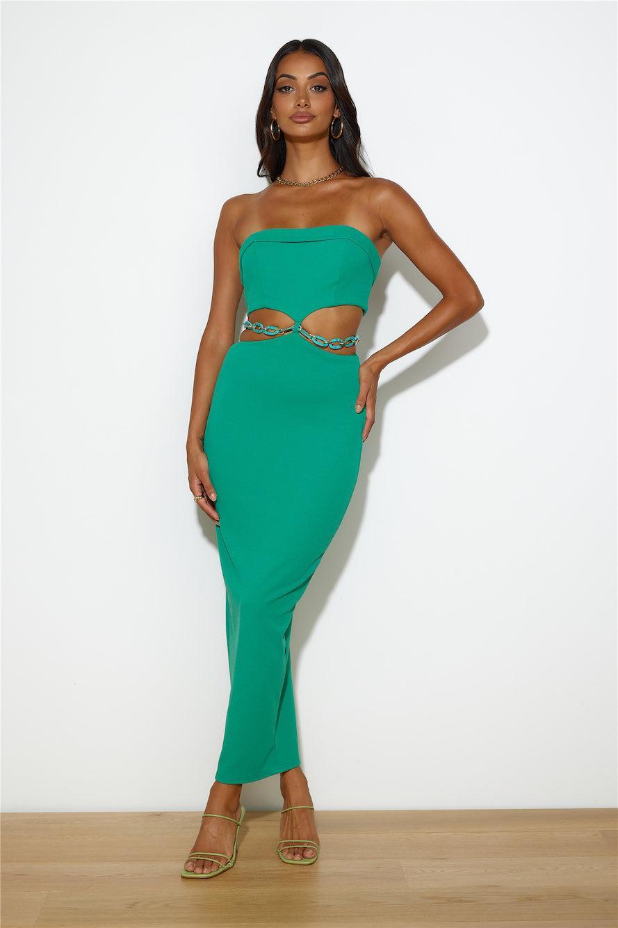 Connect With Me Maxi Dress Green Product Image