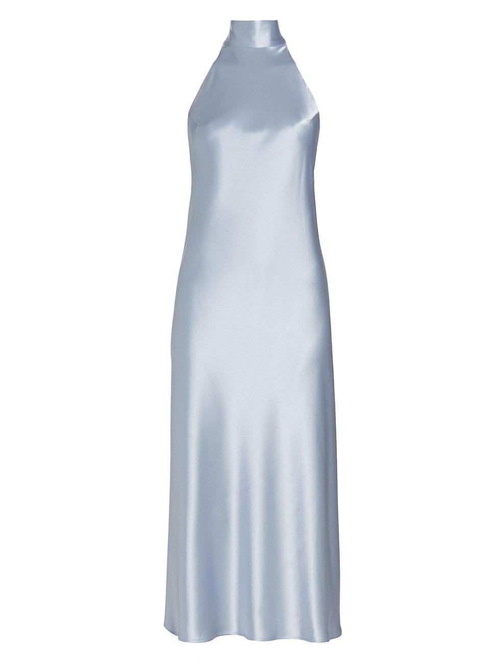 Womens Bridal Sienna Satin Midi-Dress Product Image