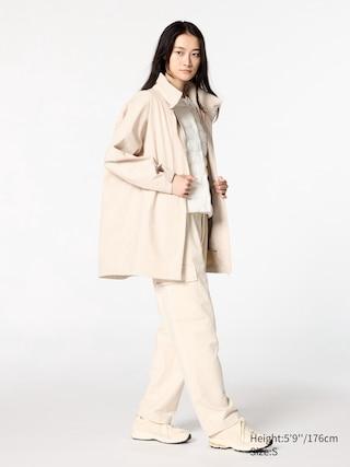 Womens Blocktech Half Coat Natural 2XL UNIQLO US Product Image