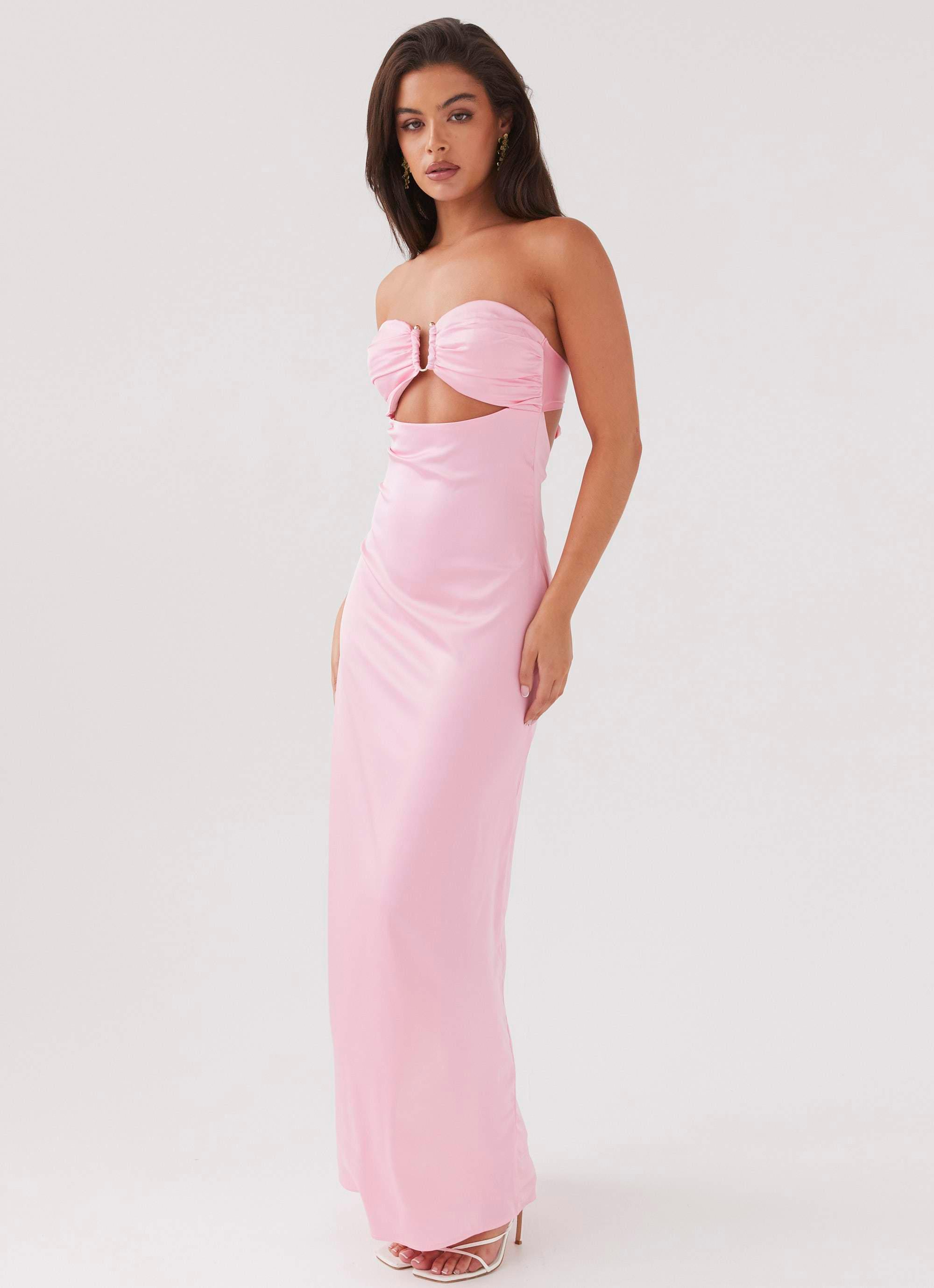 Tropicana Satin Maxi Dress - Candy Product Image