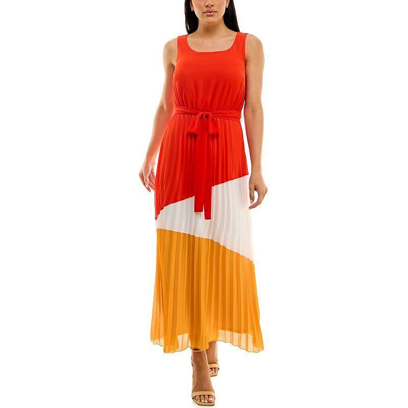 Womens Nina Leonard Colorblock Dress Product Image