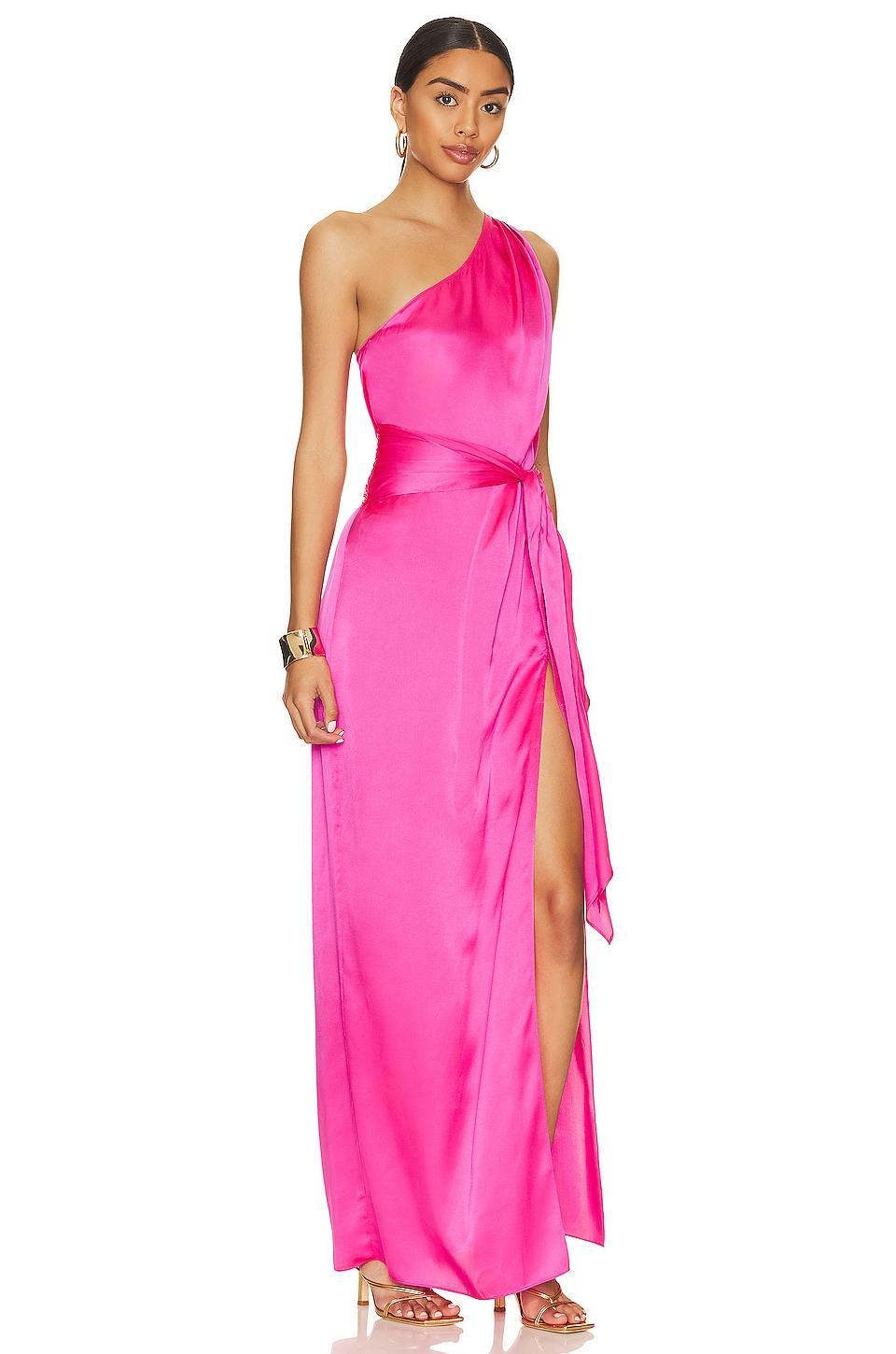 x REVOLVE Delmar Gown In Cerise Amanda Uprichard Product Image