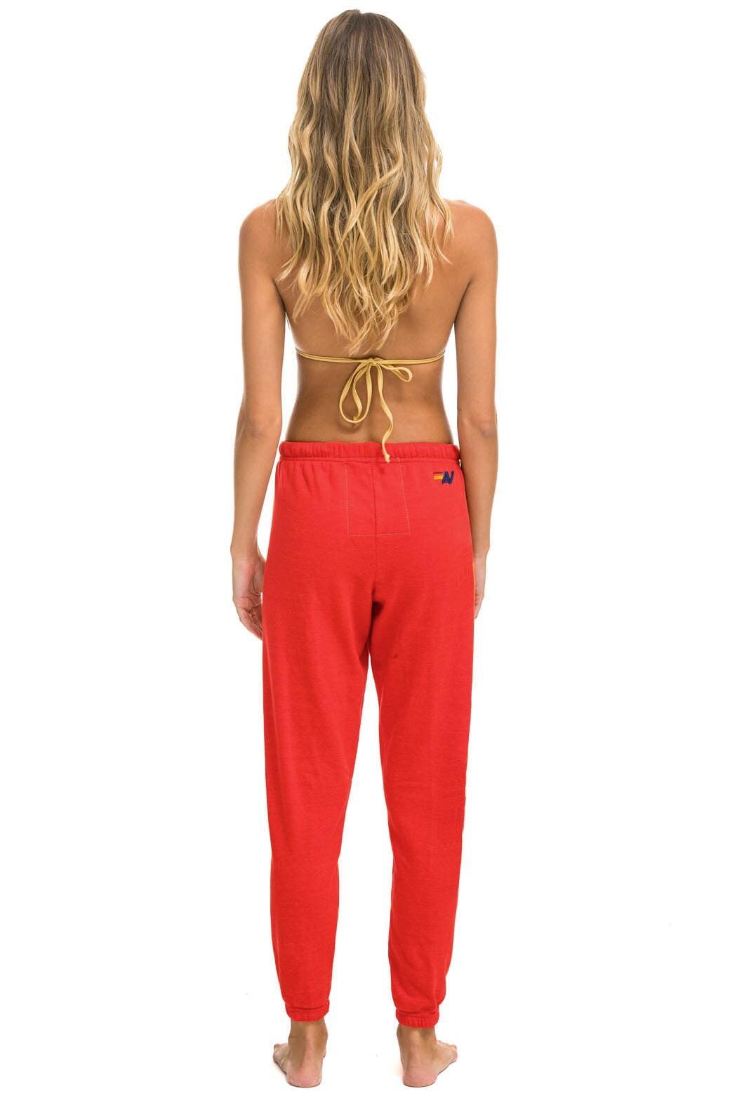 AVIATOR NATION AUSTIN  SWEATPANTS - RED Female Product Image